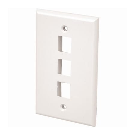 WHT 3Port Wall Plate